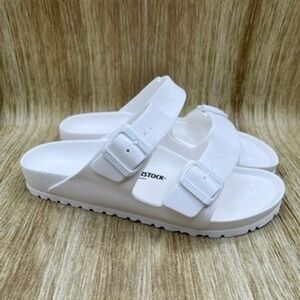 Birkenstock Arizona Essentials Eva‎ Women's Size 10 White Sandals Shoes Slides